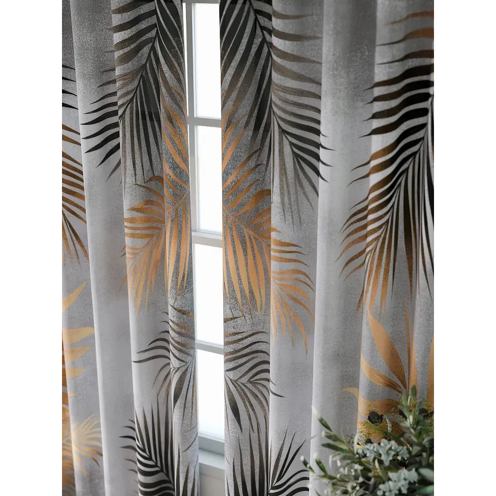 Фото Комплект штор At home Базовая коллекция AT521926-240 на шторной ленте 240x150 см цвет коричневый Фото Комплект штор At home Базовая коллекция AT521926-240 на шторной ленте 240x150 см цвет коричневый