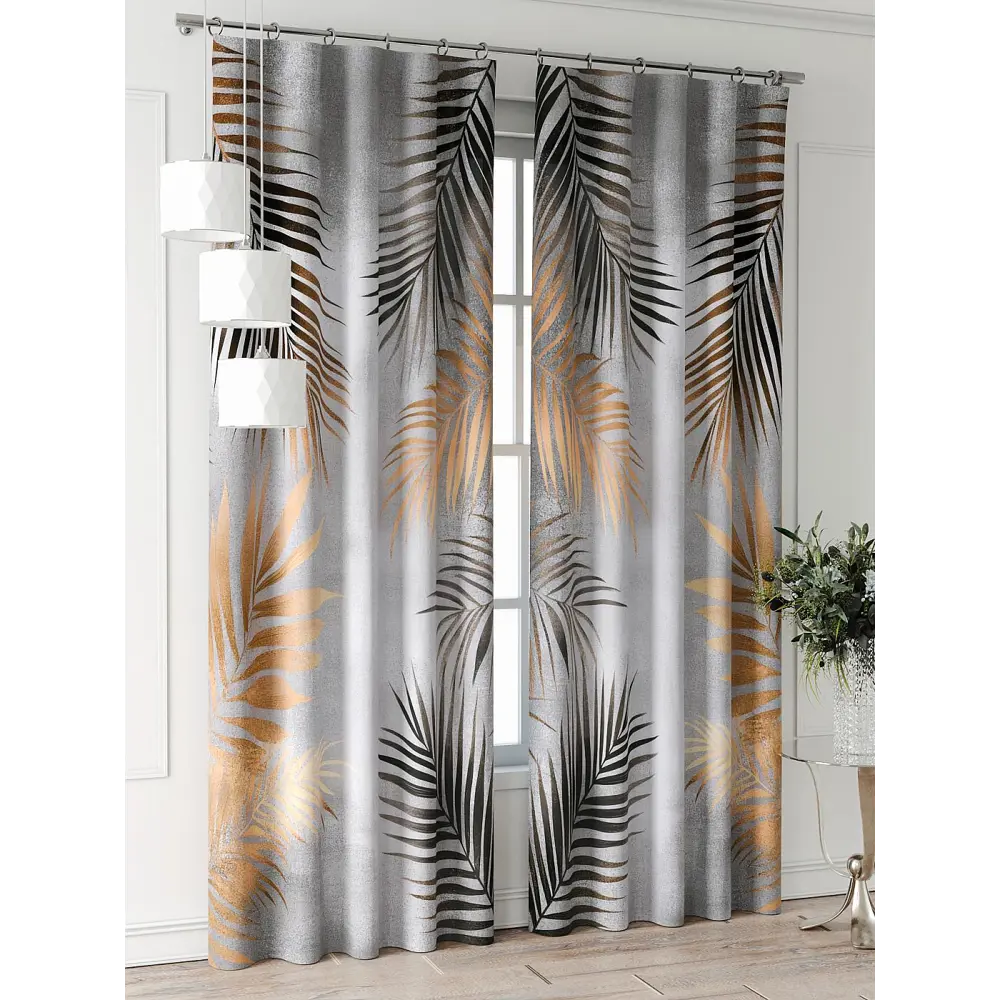 Фото 6 Комплект штор At home Базовая коллекция AT521926-240 на шторной ленте 240x150 см цвет коричневый Фото 6 Комплект штор At home Базовая коллекция AT521926-240 на шторной ленте 240x150 см цвет коричневый