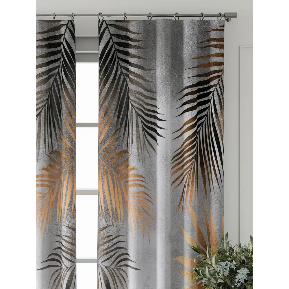 Фото 4 Комплект штор At home Базовая коллекция AT521926-240 на шторной ленте 240x150 см цвет коричневый Фото 4 Комплект штор At home Базовая коллекция AT521926-240 на шторной ленте 240x150 см цвет коричневый