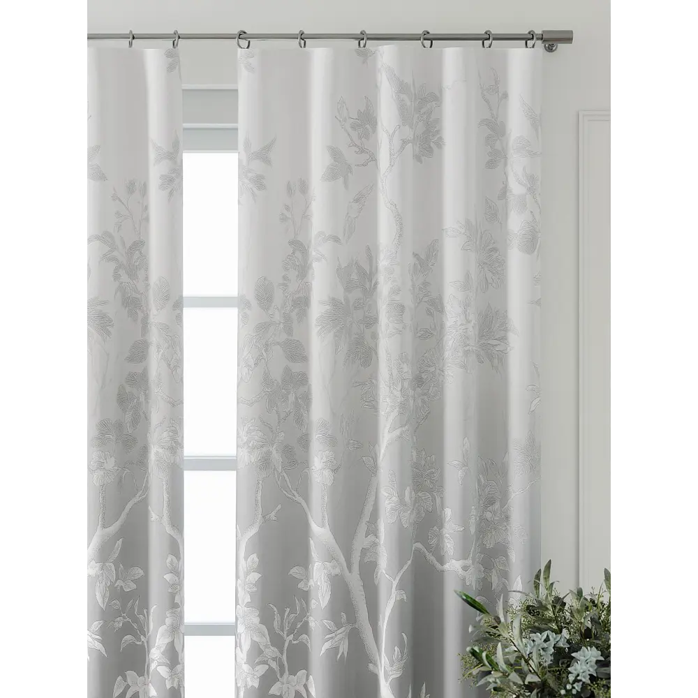 Фото 4 Комплект штор At home Базовая коллекция AT521929-240 на шторной ленте 240x150 см цвет белый