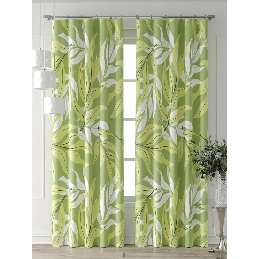 Фото 4 Комплект штор At home Базовая коллекция AT521937-240 на шторной ленте 240x150 см цвет белый