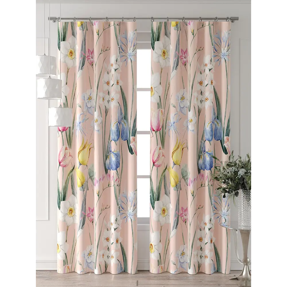 Фото 7 Комплект штор At home Базовая коллекция AT521969-240 на шторной ленте 240x150 см цвет бежевый Фото 7 Комплект штор At home Базовая коллекция AT521969-240 на шторной ленте 240x150 см цвет бежевый