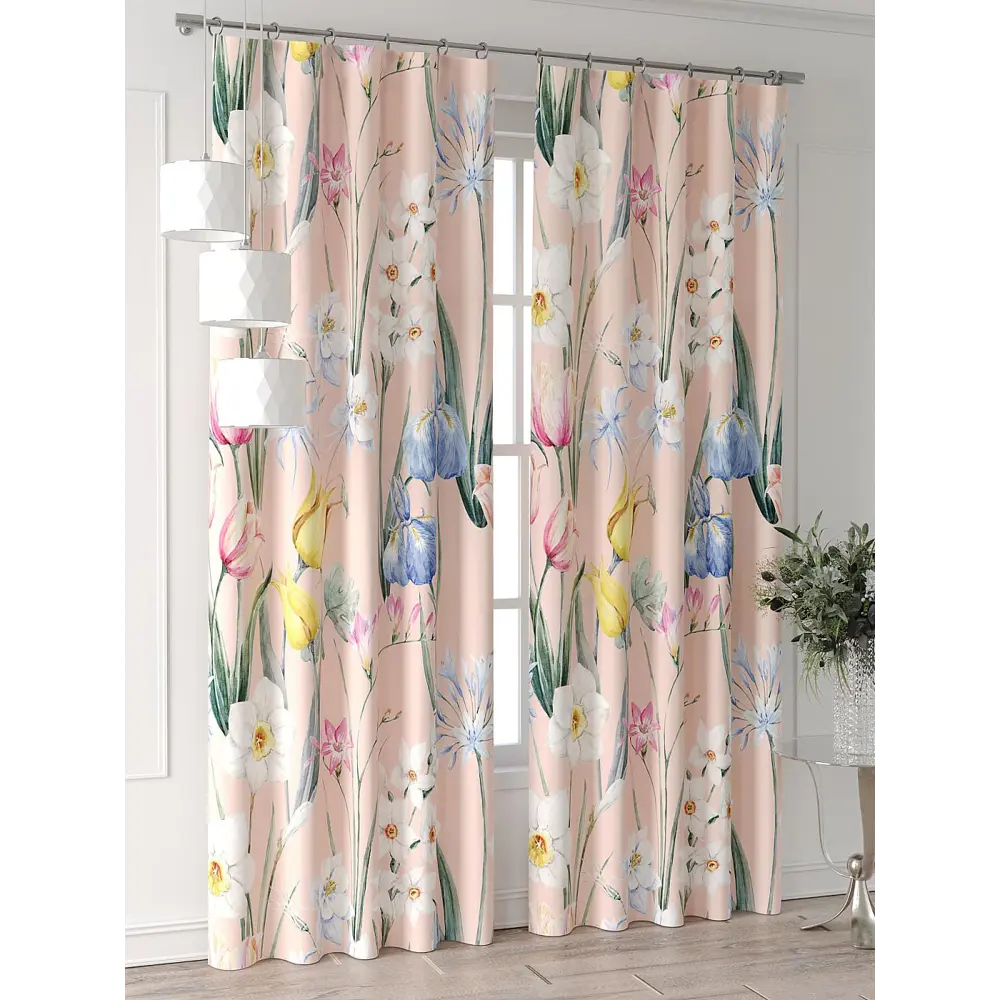 Фото 6 Комплект штор At home Базовая коллекция AT521969-240 на шторной ленте 240x150 см цвет бежевый Фото 6 Комплект штор At home Базовая коллекция AT521969-240 на шторной ленте 240x150 см цвет бежевый