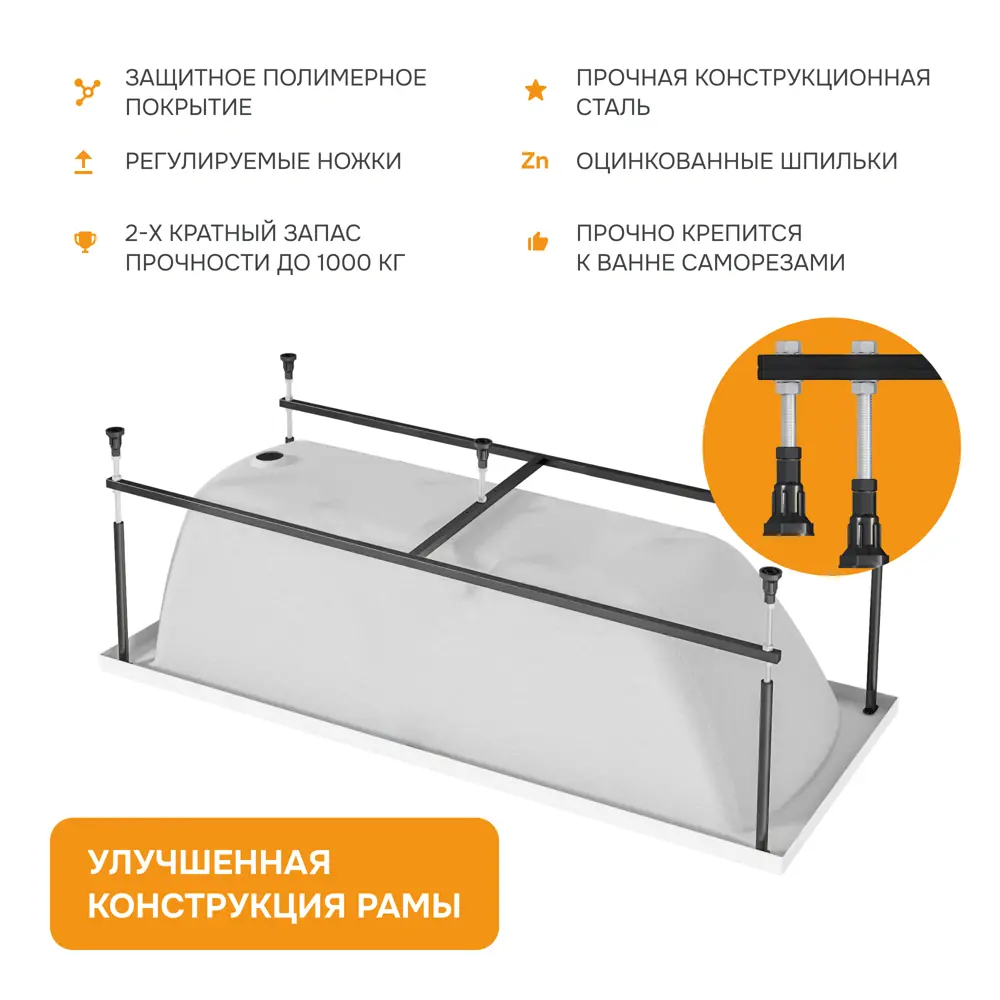 Фото 6 Прямоугольная ванна Moduleasy KANE 01кейн1270кп акрил 120х70см Фото 6 Прямоугольная ванна Moduleasy KANE 01кейн1270кп акрил 120х70см