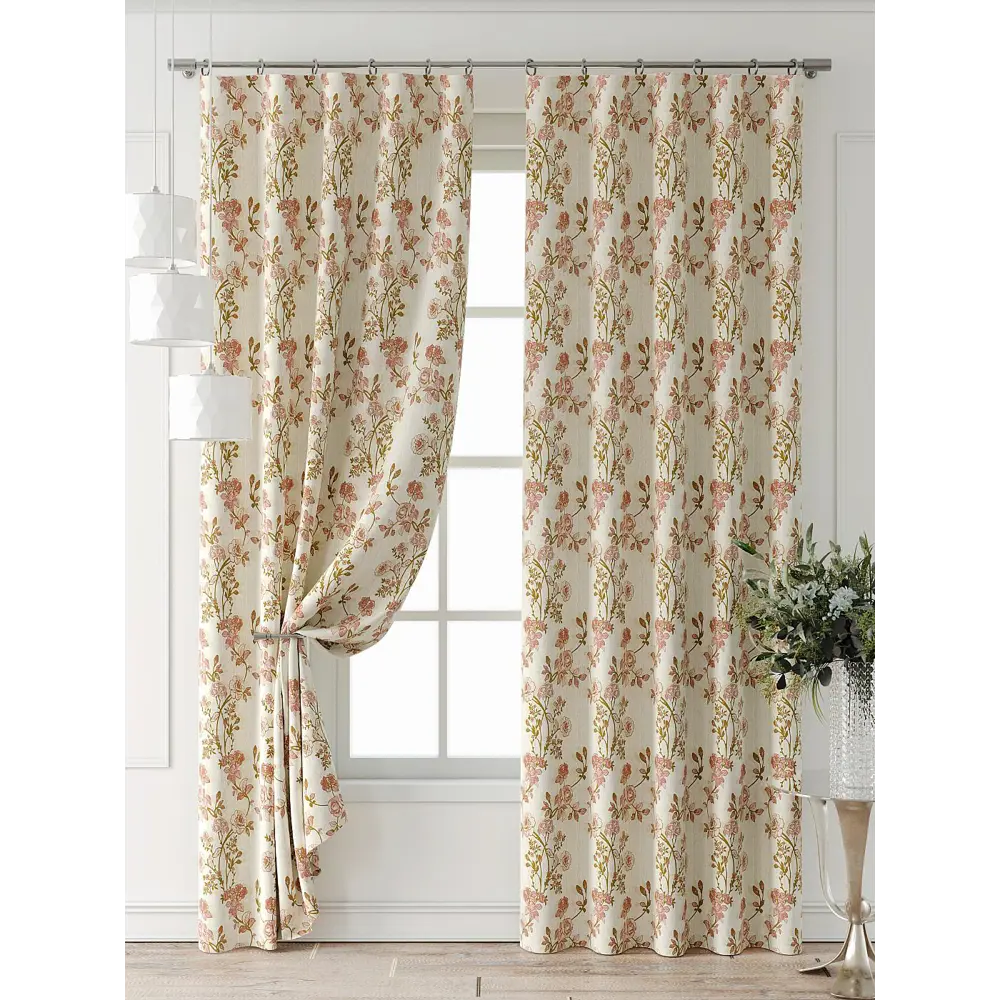 Фото 5 Комплект штор At home Базовая коллекция AT521677-240 на шторной ленте 240x150 см цвет бежевый