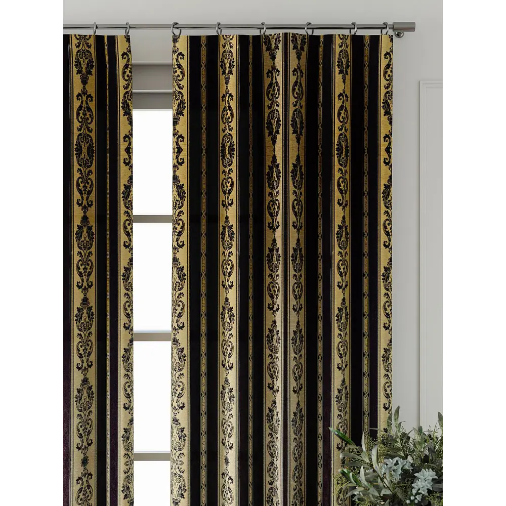 Фото 4 Комплект штор At home Базовая коллекция AT521700-240 на шторной ленте 240x150 см цвет коричневый Фото 4 Комплект штор At home Базовая коллекция AT521700-240 на шторной ленте 240x150 см цвет коричневый