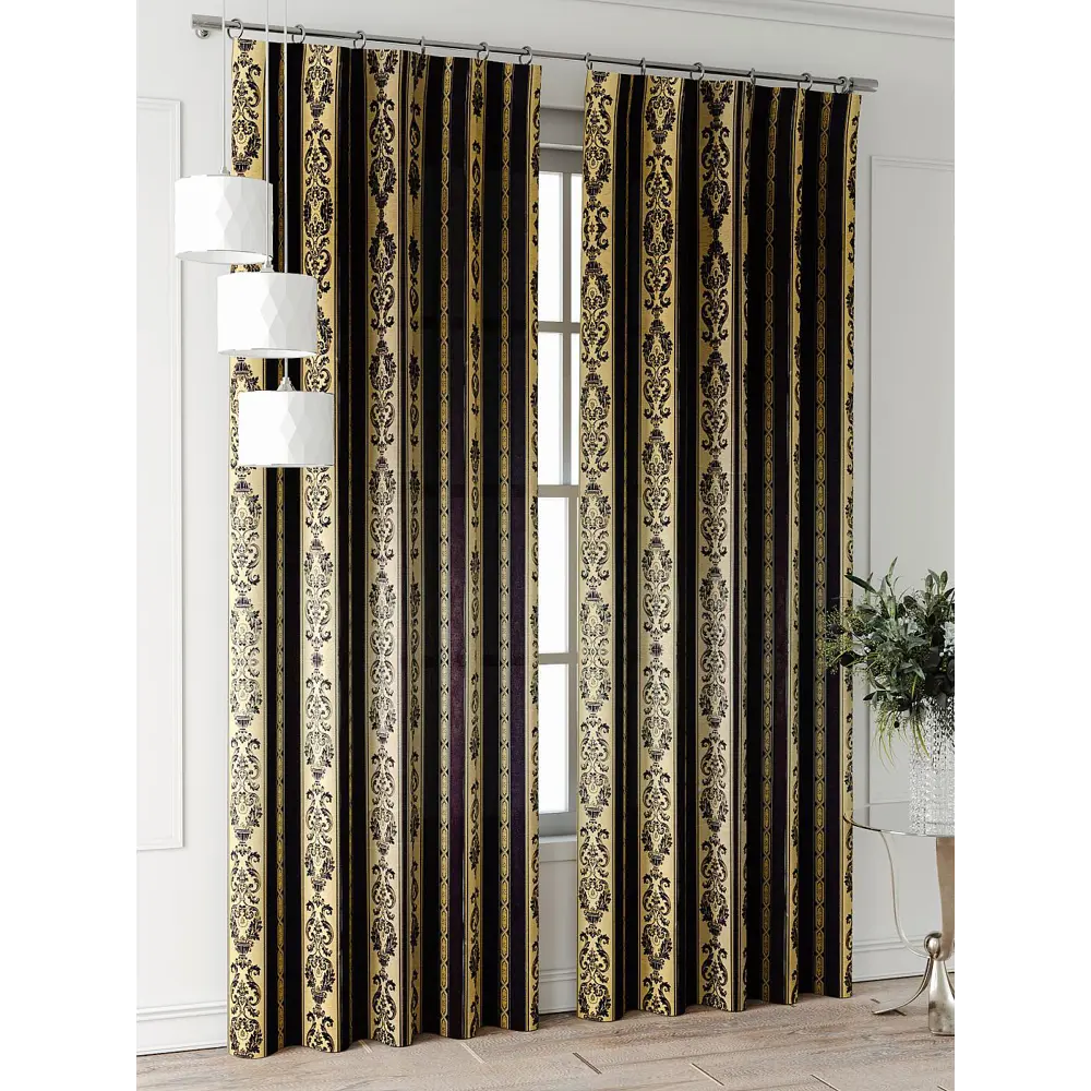 Фото 2 Комплект штор At home Базовая коллекция AT521700-240 на шторной ленте 240x150 см цвет коричневый Фото 2 Комплект штор At home Базовая коллекция AT521700-240 на шторной ленте 240x150 см цвет коричневый