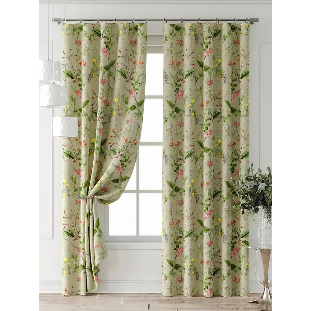 Фото 6 Комплект штор At home Базовая коллекция AT521720-240 на шторной ленте 240x150 см цвет бежевый Фото 6 Комплект штор At home Базовая коллекция AT521720-240 на шторной ленте 240x150 см цвет бежевый