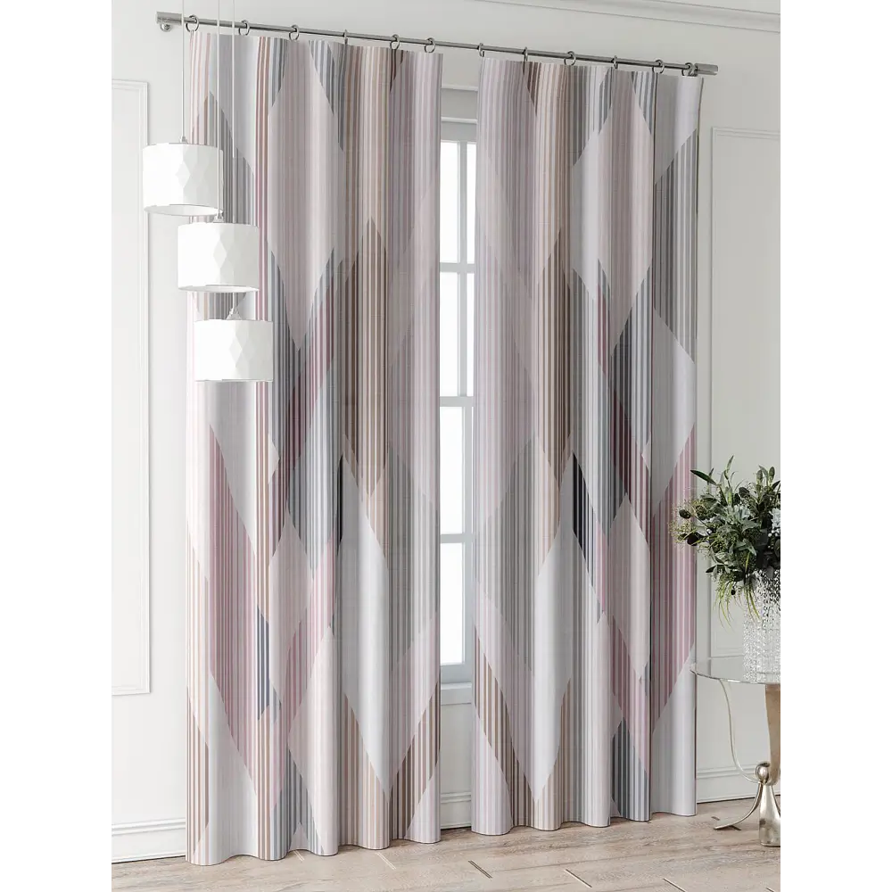 Фото 4 Комплект штор At home Базовая коллекция AT521738-240 на шторной ленте 240x150 см цвет бежевый Фото 4 Комплект штор At home Базовая коллекция AT521738-240 на шторной ленте 240x150 см цвет бежевый