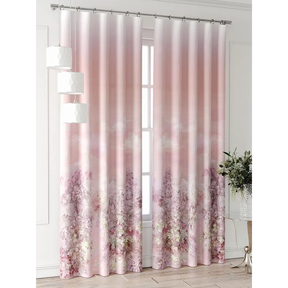 Фото 3 Комплект штор At home Базовая коллекция AT521741-240 на шторной ленте 240x150 см цвет белый Фото 3 Комплект штор At home Базовая коллекция AT521741-240 на шторной ленте 240x150 см цвет белый