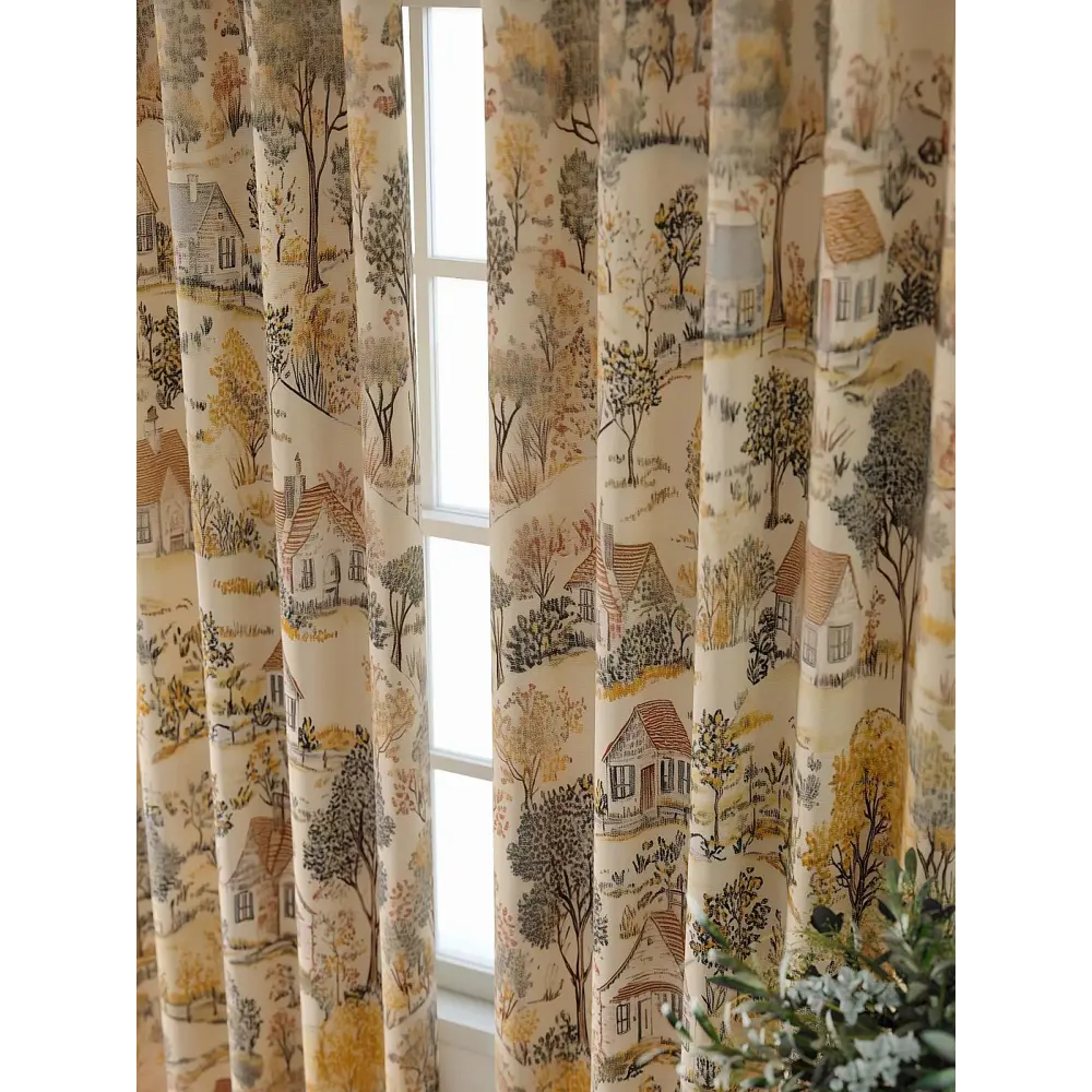 Фото 7 Комплект штор At home Базовая коллекция AT521765-240 на шторной ленте 240x150 см цвет бежевый