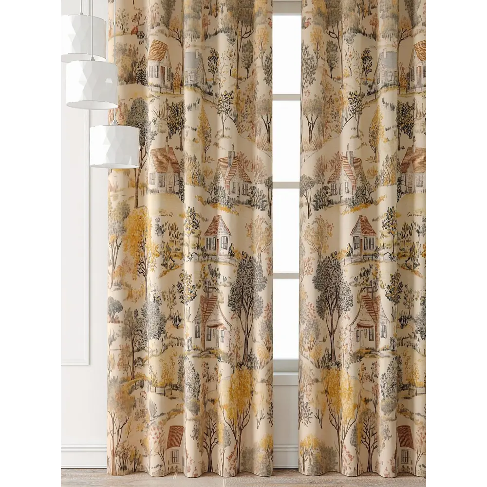 Фото 6 Комплект штор At home Базовая коллекция AT521765-240 на шторной ленте 240x150 см цвет бежевый