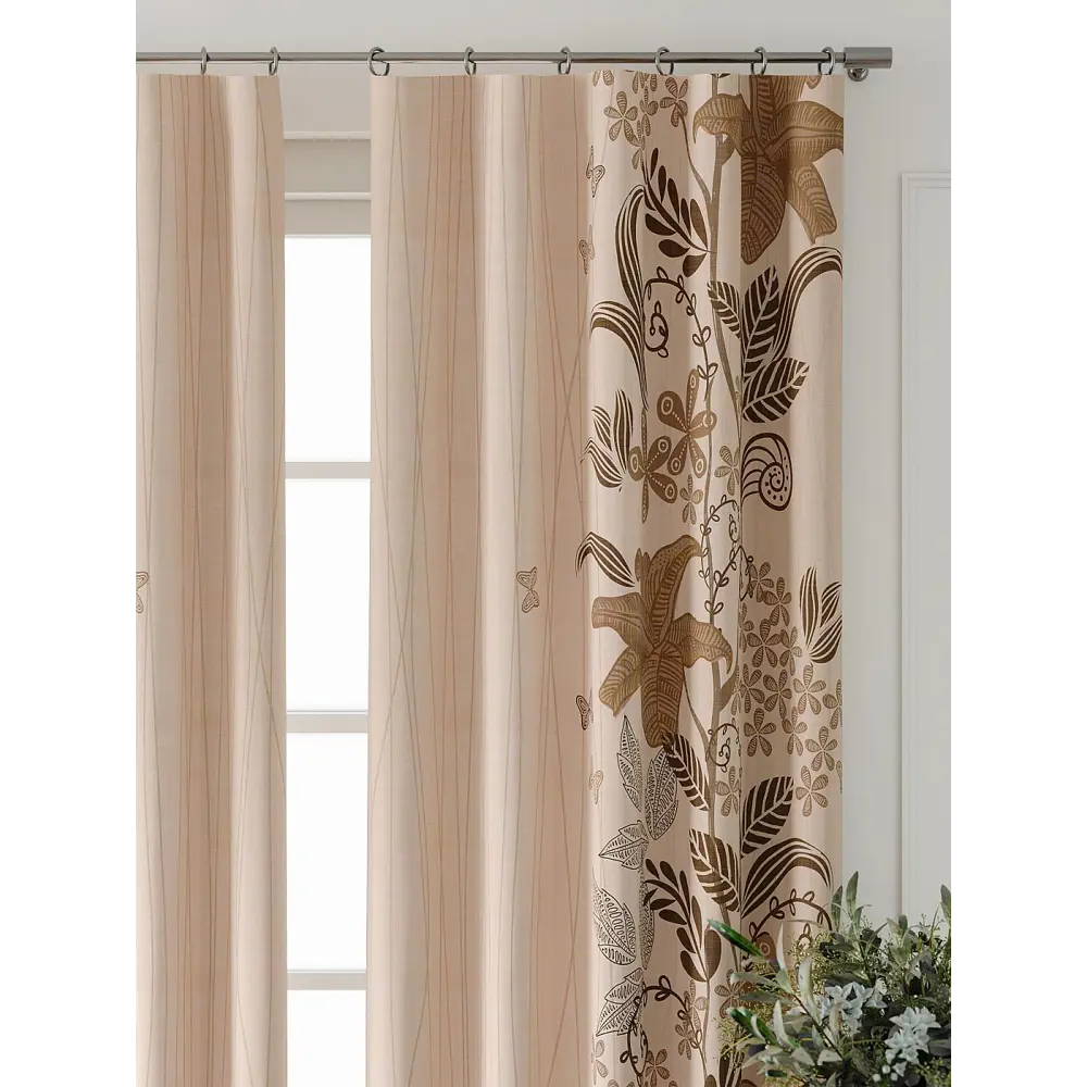 Фото Комплект штор At home Базовая коллекция AT521782-240 на шторной ленте 240x150 см цвет коричневый Фото Комплект штор At home Базовая коллекция AT521782-240 на шторной ленте 240x150 см цвет коричневый