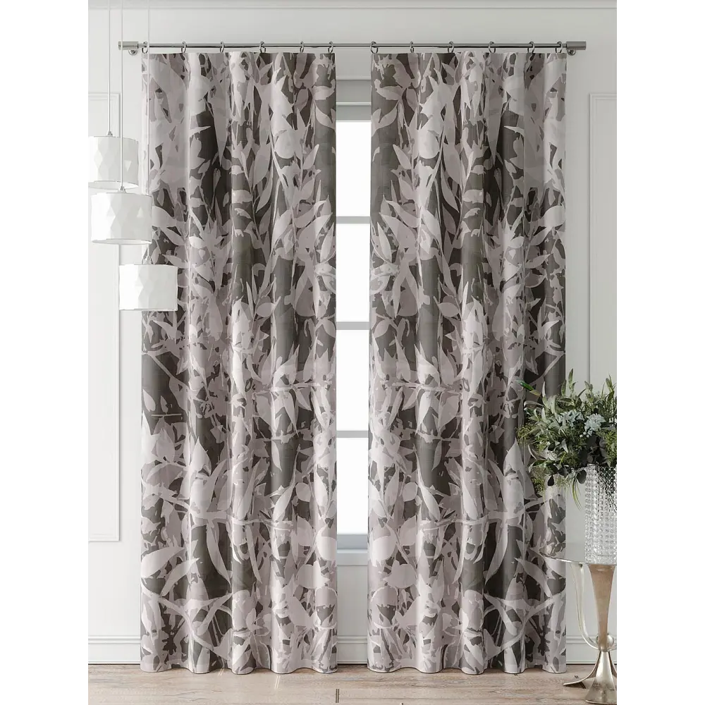 Фото 4 Комплект штор At home Базовая коллекция AT521787-240 на шторной ленте 240x150 см цвет бежевый Фото 4 Комплект штор At home Базовая коллекция AT521787-240 на шторной ленте 240x150 см цвет бежевый