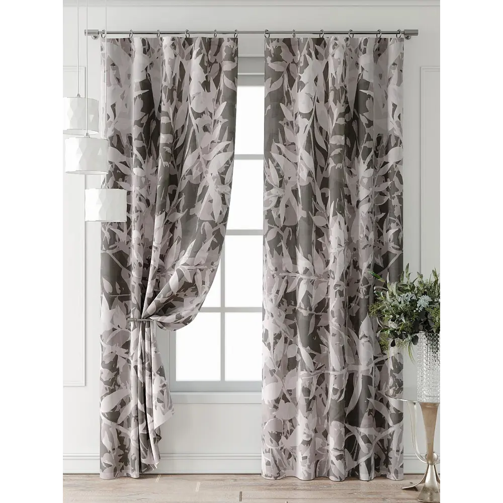 Фото Комплект штор At home Базовая коллекция AT521787-240 на шторной ленте 240x150 см цвет бежевый Фото Комплект штор At home Базовая коллекция AT521787-240 на шторной ленте 240x150 см цвет бежевый