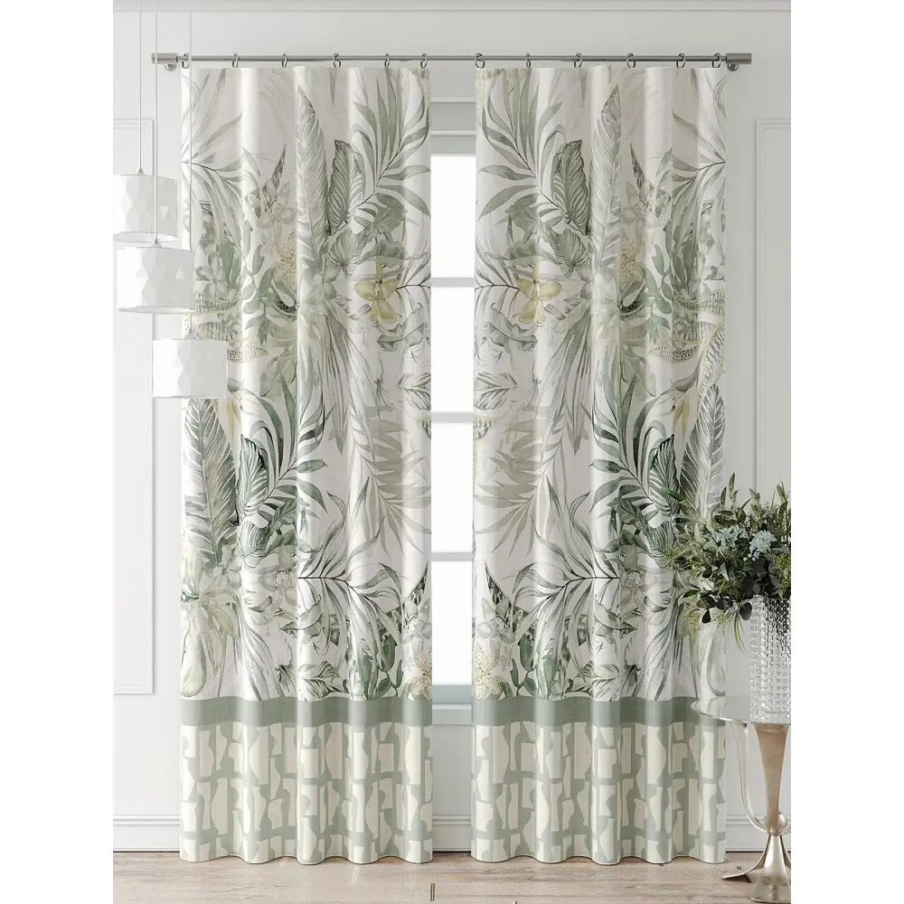 Фото 5 Комплект штор At home Базовая коллекция AT521825-240 на шторной ленте 240x150 см цвет бежевый Фото 5 Комплект штор At home Базовая коллекция AT521825-240 на шторной ленте 240x150 см цвет бежевый