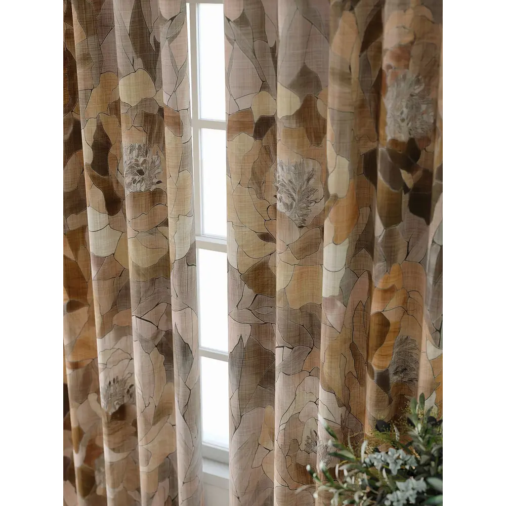 Фото 3 Комплект штор At home Базовая коллекция AT521827-240 на шторной ленте 240x150 см цвет бежевый Фото 3 Комплект штор At home Базовая коллекция AT521827-240 на шторной ленте 240x150 см цвет бежевый