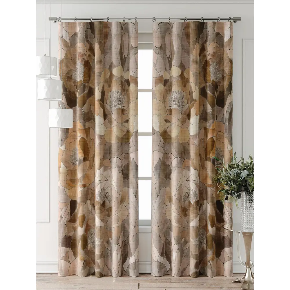 Фото Комплект штор At home Базовая коллекция AT521827-240 на шторной ленте 240x150 см цвет бежевый Фото Комплект штор At home Базовая коллекция AT521827-240 на шторной ленте 240x150 см цвет бежевый