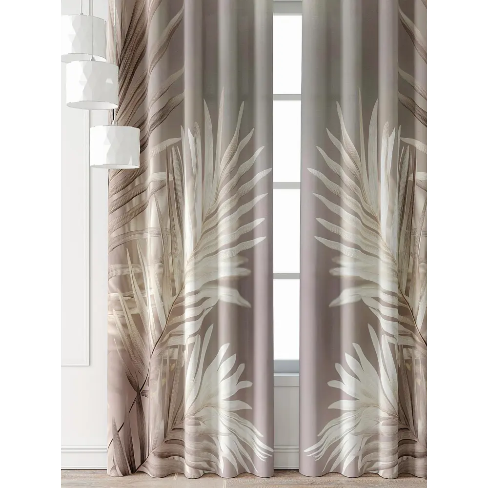 Фото 4 Комплект штор At home Базовая коллекция AT521828-240 на шторной ленте 240x150 см цвет бежевый Фото 4 Комплект штор At home Базовая коллекция AT521828-240 на шторной ленте 240x150 см цвет бежевый