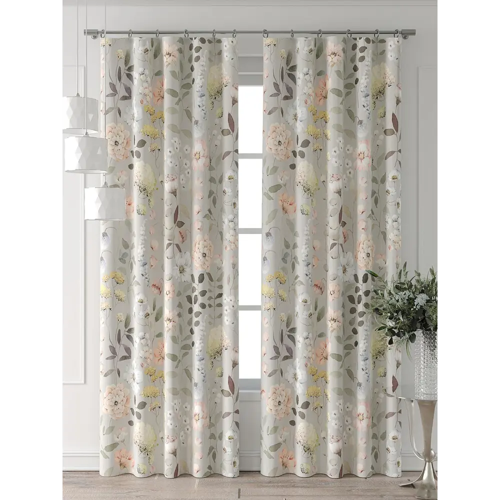 Фото 4 Комплект штор At home Базовая коллекция AT521610-240 на шторной ленте 240x150 см цвет бежевый