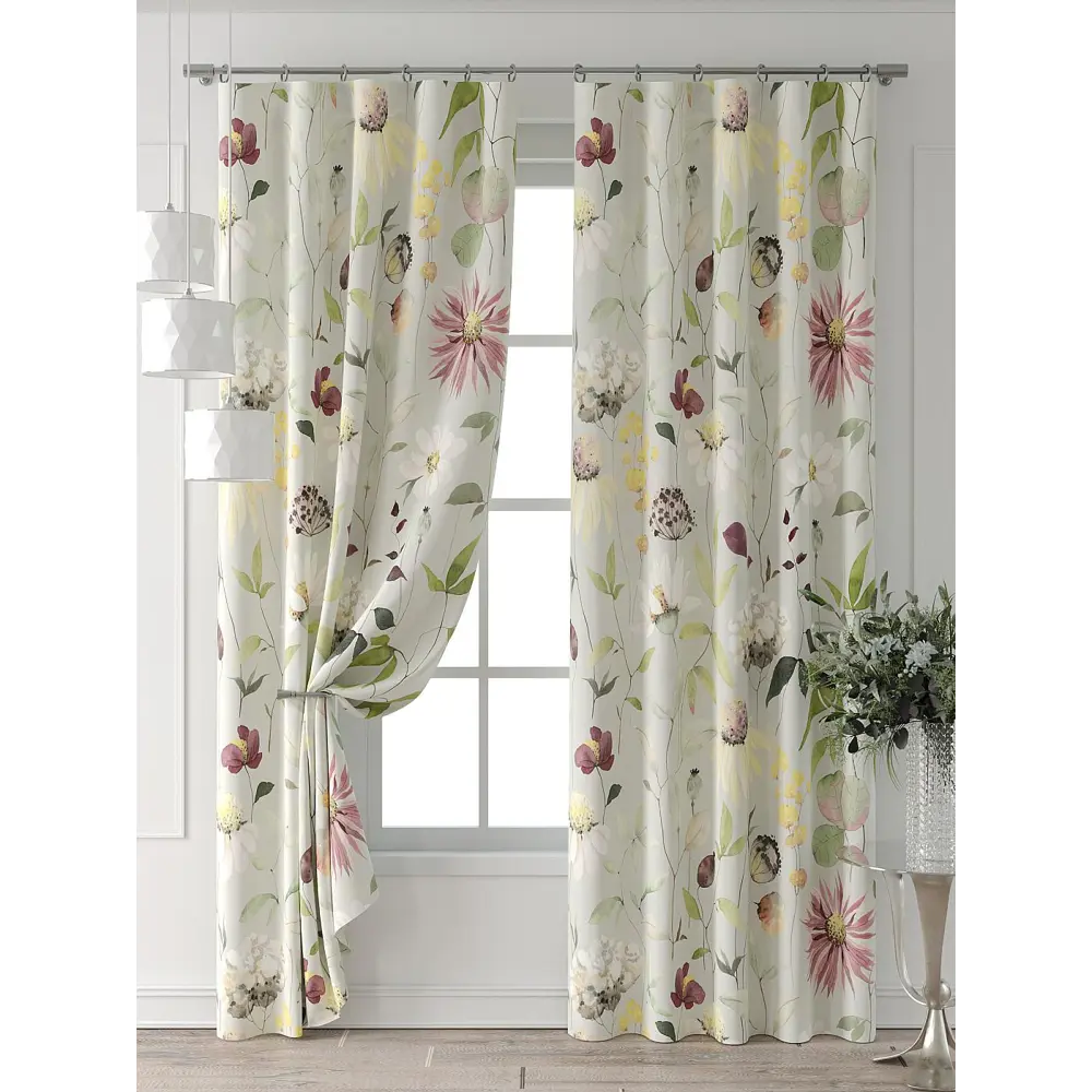 Фото 6 Комплект штор At home Базовая коллекция AT521617-240 на шторной ленте 240x150 см цвет бежевый