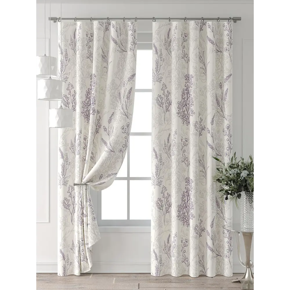 Фото 3 Комплект штор At home Базовая коллекция AT521622-240 на шторной ленте 240x150 см цвет бежевый Фото 3 Комплект штор At home Базовая коллекция AT521622-240 на шторной ленте 240x150 см цвет бежевый