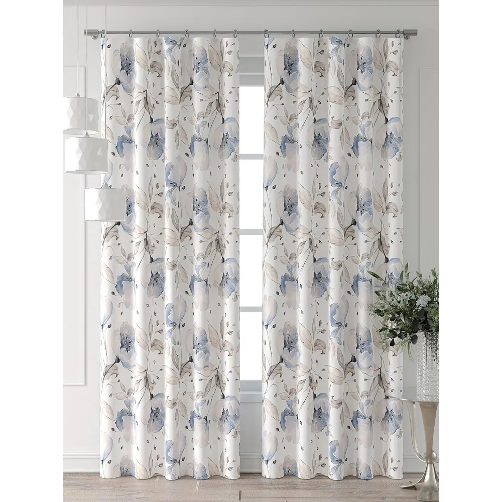 Фото Комплект штор At home Базовая коллекция AT521528-240 на шторной ленте 240x150 см цвет бежевый