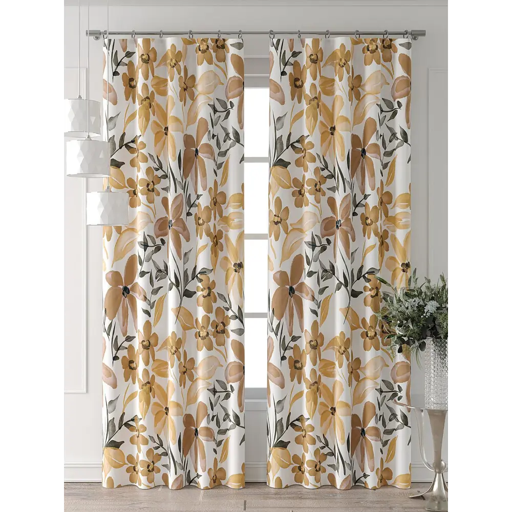 Фото 5 Комплект штор At home Базовая коллекция AT521536-240 на шторной ленте 240x150 см цвет бежевый