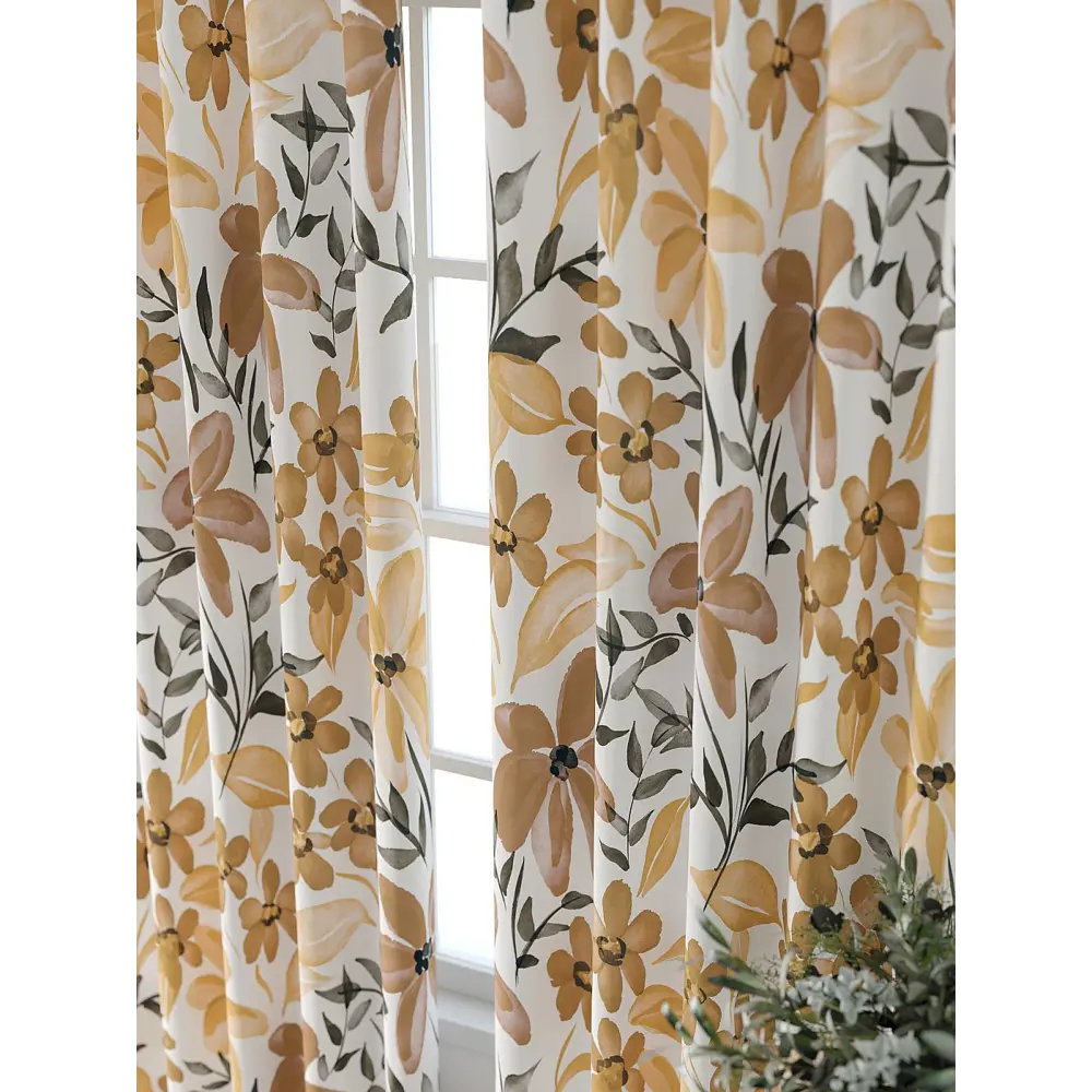 Фото Комплект штор At home Базовая коллекция AT521536-240 на шторной ленте 240x150 см цвет бежевый