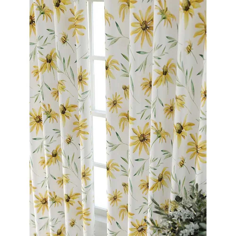 Фото 4 Комплект штор At home Базовая коллекция AT521549-240 на шторной ленте 240x150 см цвет белый Фото 4 Комплект штор At home Базовая коллекция AT521549-240 на шторной ленте 240x150 см цвет белый