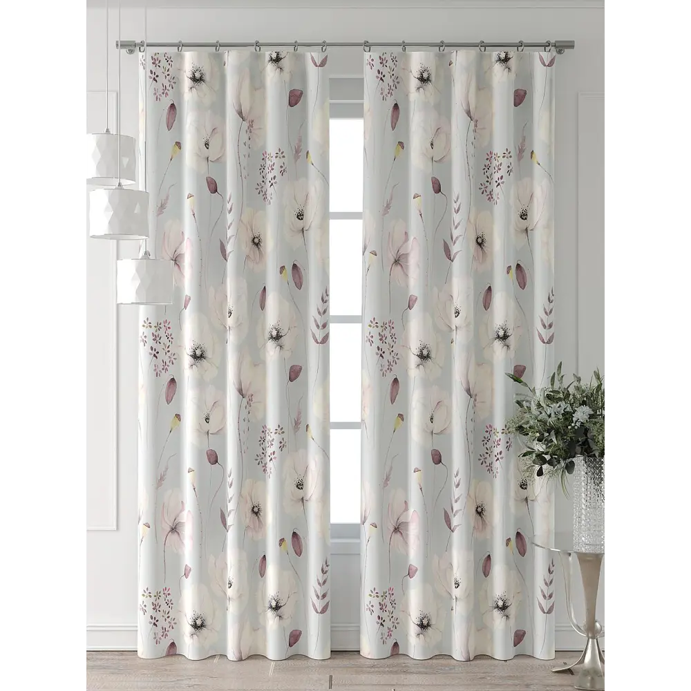 Фото 3 Комплект штор At home Базовая коллекция AT521557-240 на шторной ленте 240x150 см цвет бежевый Фото 3 Комплект штор At home Базовая коллекция AT521557-240 на шторной ленте 240x150 см цвет бежевый