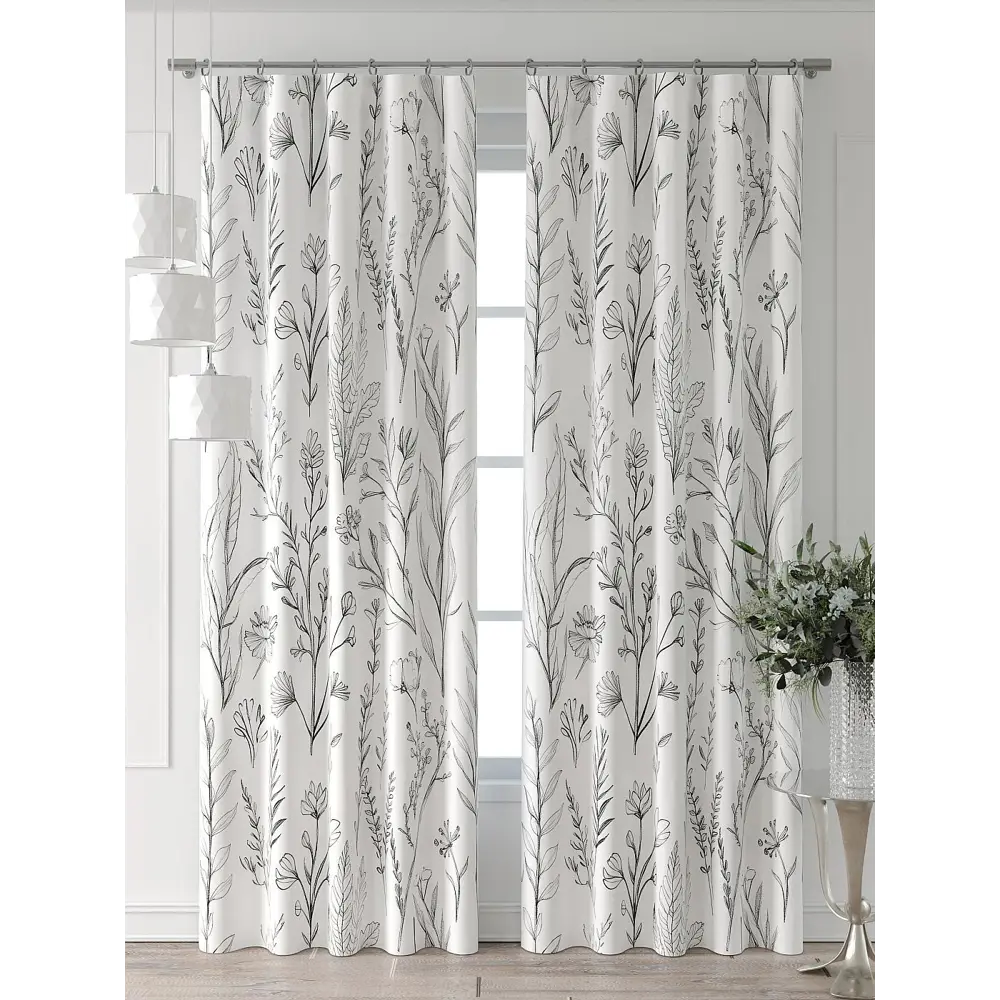 Фото 4 Комплект штор At home Базовая коллекция AT521565-240 на шторной ленте 240x150 см цвет белый