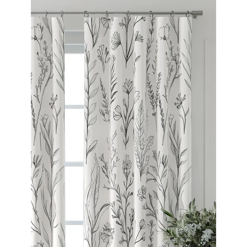 Фото 2 Комплект штор At home Базовая коллекция AT521565-240 на шторной ленте 240x150 см цвет белый