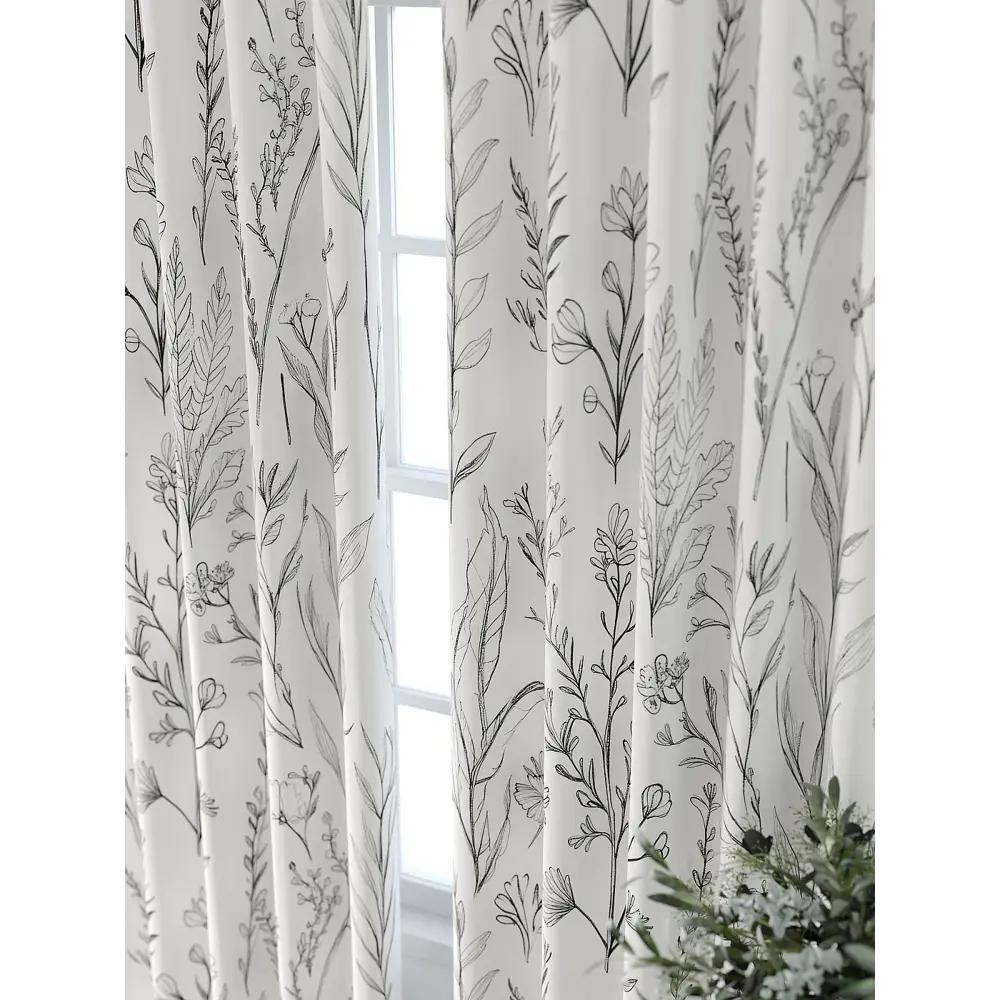 Фото 7 Комплект штор At home Базовая коллекция AT521565-240 на шторной ленте 240x150 см цвет белый