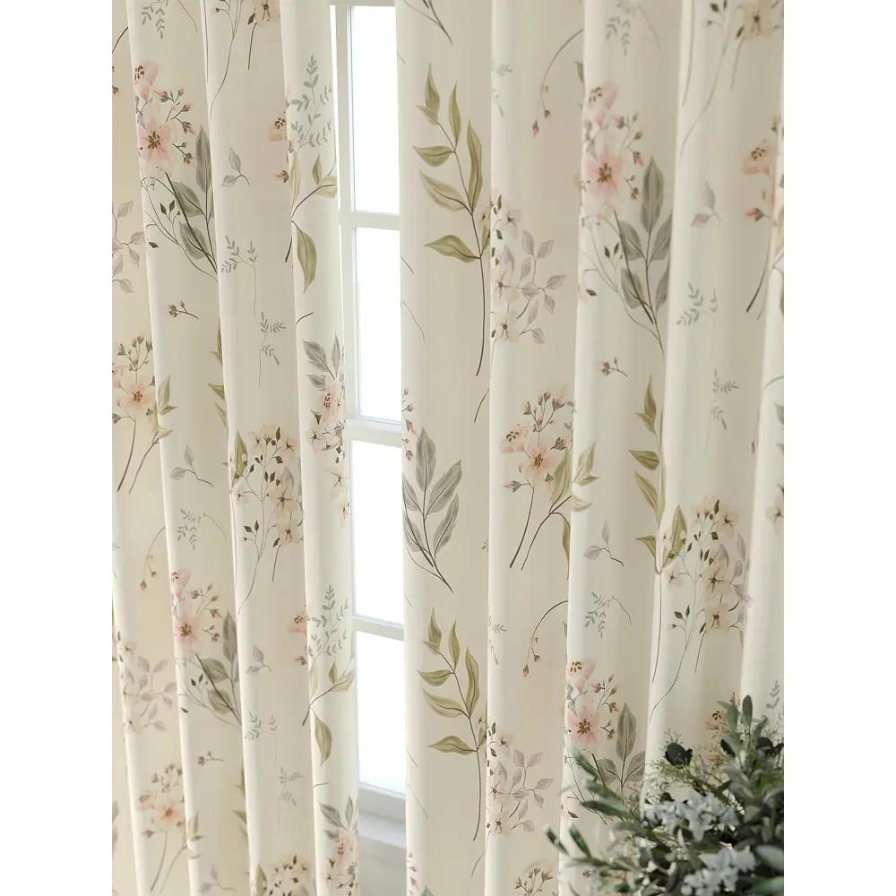 Фото 4 Комплект штор At home Базовая коллекция AT521572-240 на шторной ленте 240x150 см цвет бежевый