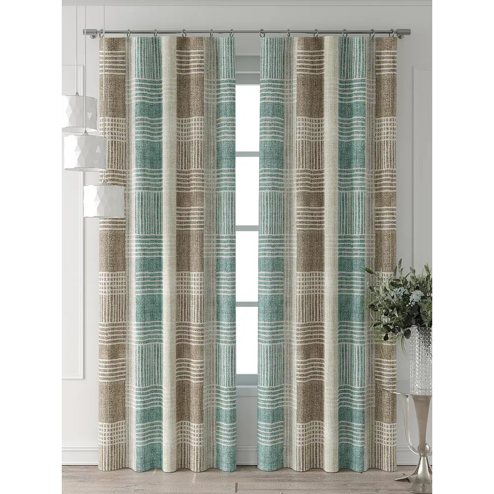 Фото Комплект штор At home Базовая коллекция AT521356-240 на шторной ленте 240x150 см цвет бежевый