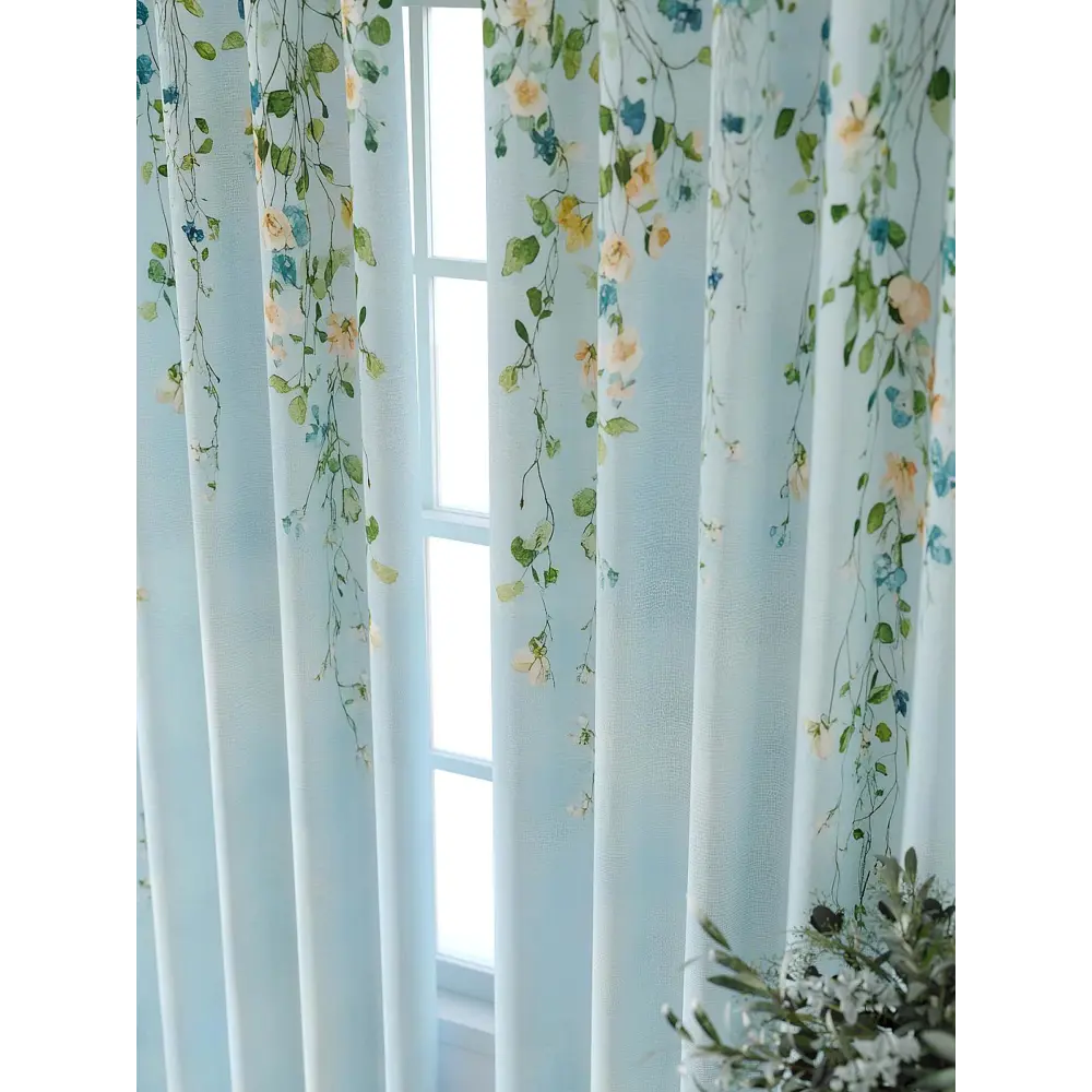 Фото 4 Комплект штор At home Базовая коллекция AT521349-240 на шторной ленте 240x150 см цвет зеленый