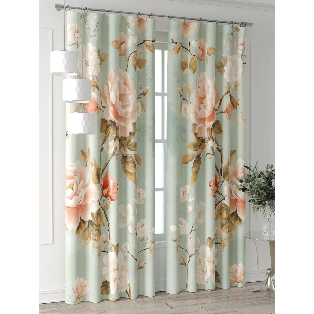 Фото 6 Комплект штор At home Базовая коллекция AT521344-240 на шторной ленте 240x150 см цвет оранжевый