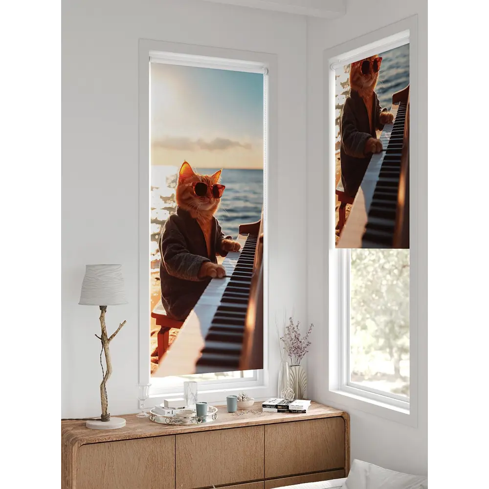 Фото 2 Рулонная штора блэкаут At Home Рилварт AT783443068 68x170 см, цвет бежевый Фото 2 Рулонная штора блэкаут At Home Рилварт AT783443068 68x170 см, цвет бежевый