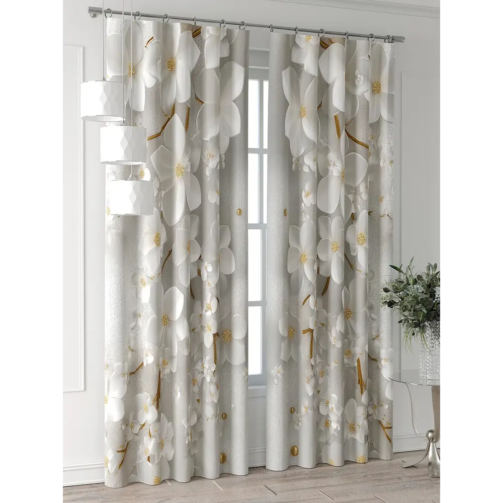 Фото 2 Комплект штор At home Базовая коллекция AT521320-240 на шторной ленте 240x150 см цвет бежевый