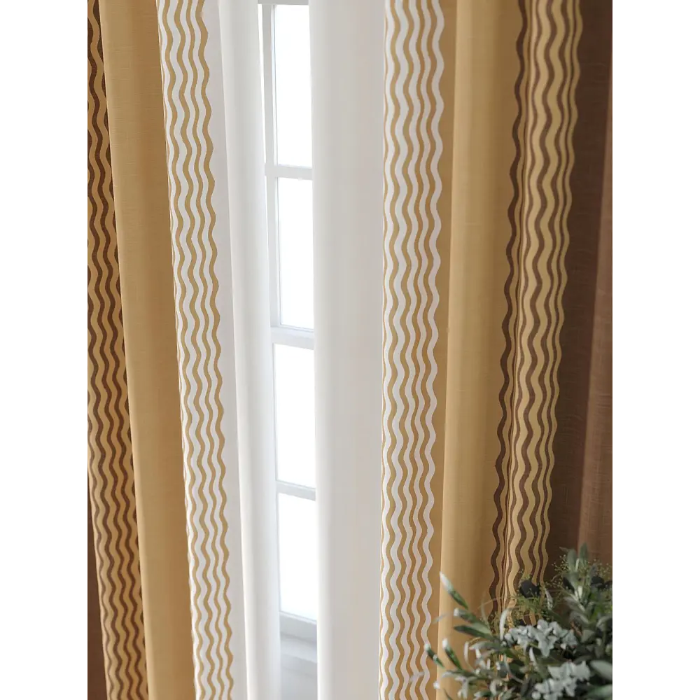 Фото 3 Комплект штор At home Базовая коллекция AT521432-240 на шторной ленте 240x150 см цвет белый Фото 3 Комплект штор At home Базовая коллекция AT521432-240 на шторной ленте 240x150 см цвет белый