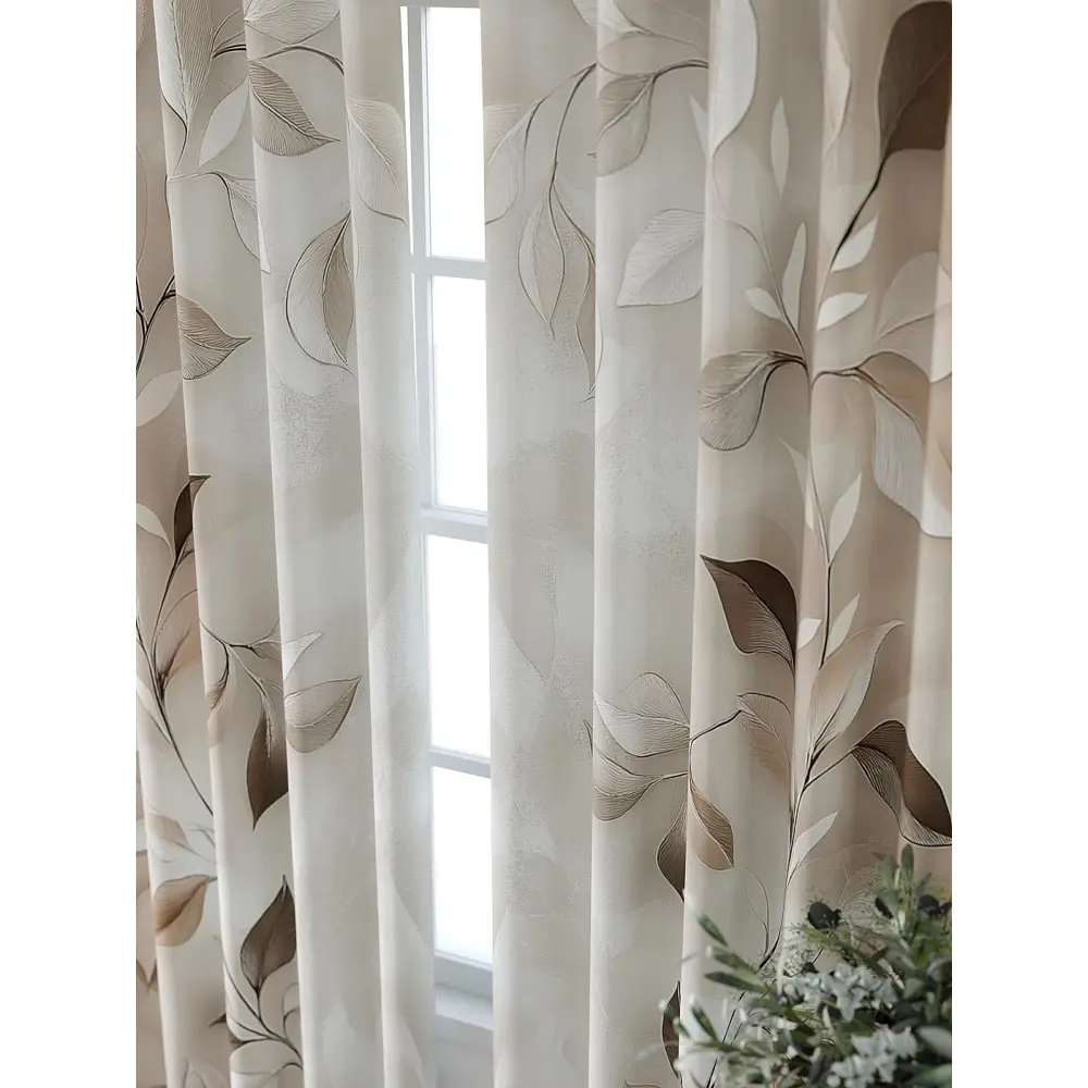 Фото 4 Комплект штор At home Базовая коллекция AT521424-240 на шторной ленте 240x150 см цвет бежевый