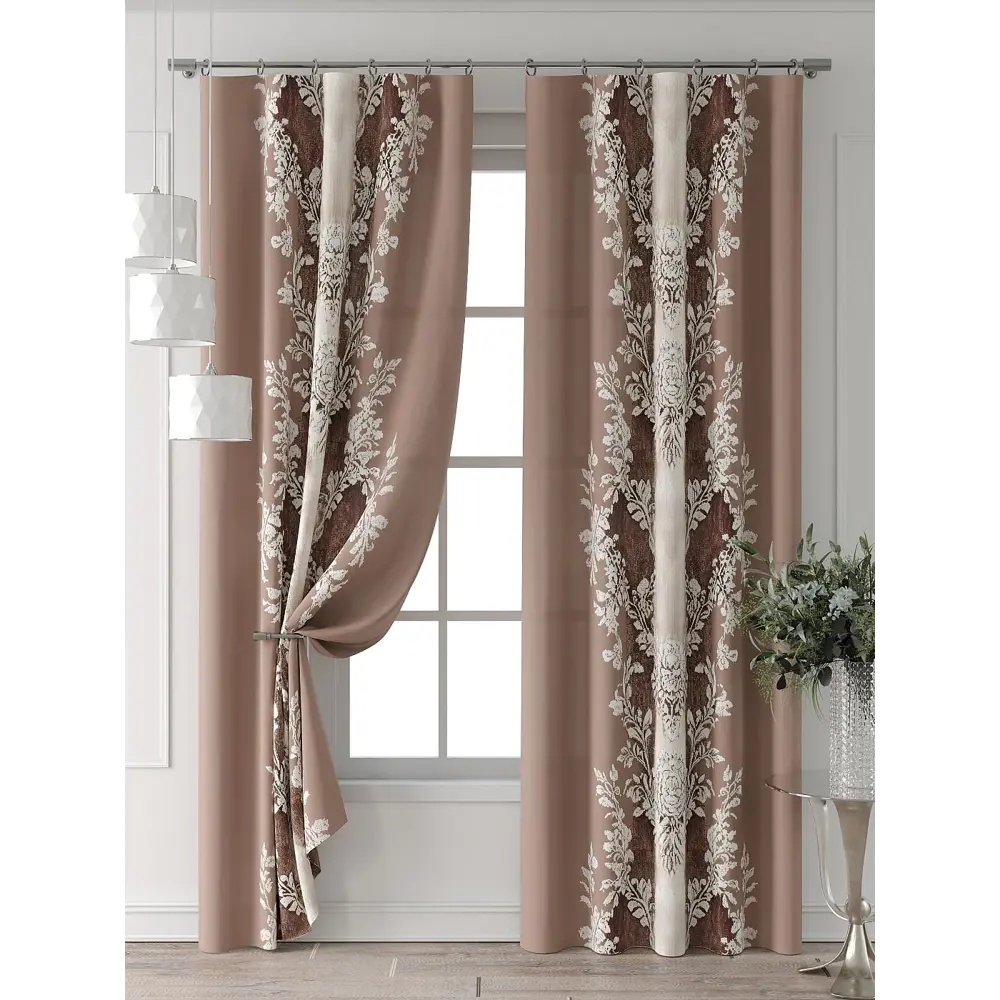 Фото 5 Комплект штор At home Базовая коллекция AT521392-240 на шторной ленте 240x150 см цвет бежевый Фото 5 Комплект штор At home Базовая коллекция AT521392-240 на шторной ленте 240x150 см цвет бежевый