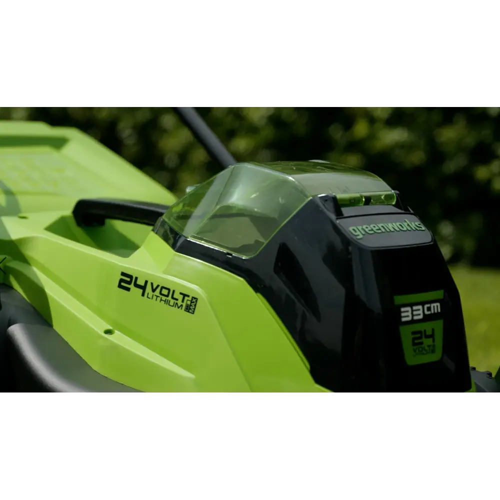Фото 4 Газонокосилка аккумуляторная бесщёточная Greenworks Gd24lm33 нск 24 В 33 см АКБ и ЗУ не в комплекте