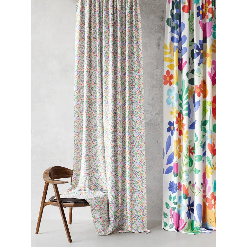 Фото 5 Комплект штор At home Базовая коллекция AT521007-240 на шторной ленте 240x150 см цвет белый Фото 5 Комплект штор At home Базовая коллекция AT521007-240 на шторной ленте 240x150 см цвет белый