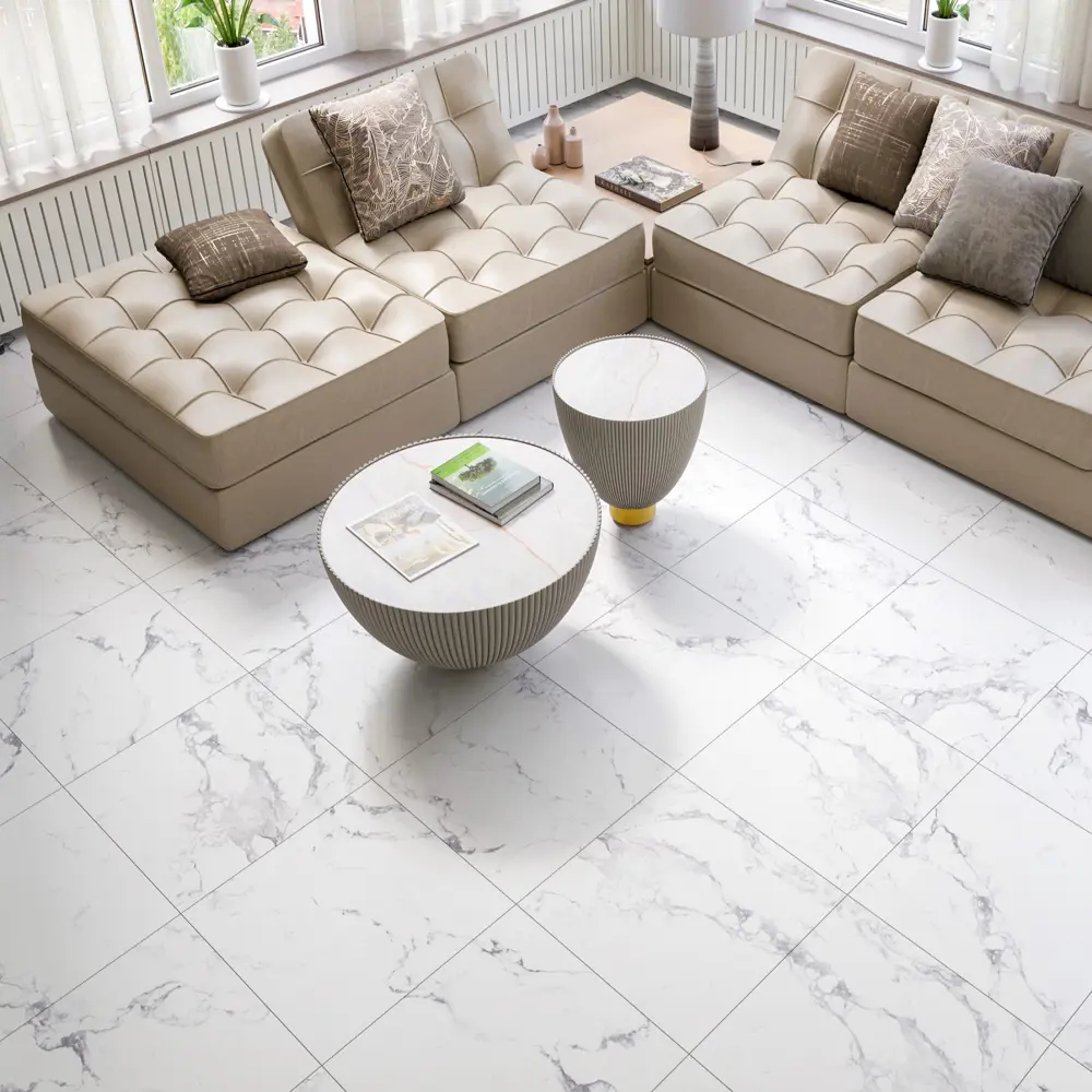 Фото Глазурованный керамогранит Dako Bonomi 60x60 см 1.8 м² матовый с карвингом цвет белый Фото Глазурованный керамогранит Dako Bonomi 60x60 см 1.8 м² матовый с карвингом цвет белый