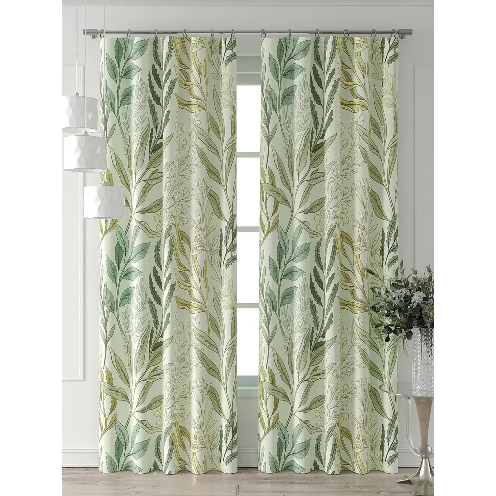 Фото Комплект штор At home Базовая коллекция AT521939-250 на шторной ленте 250x150 см цвет зеленый Фото Комплект штор At home Базовая коллекция AT521939-250 на шторной ленте 250x150 см цвет зеленый