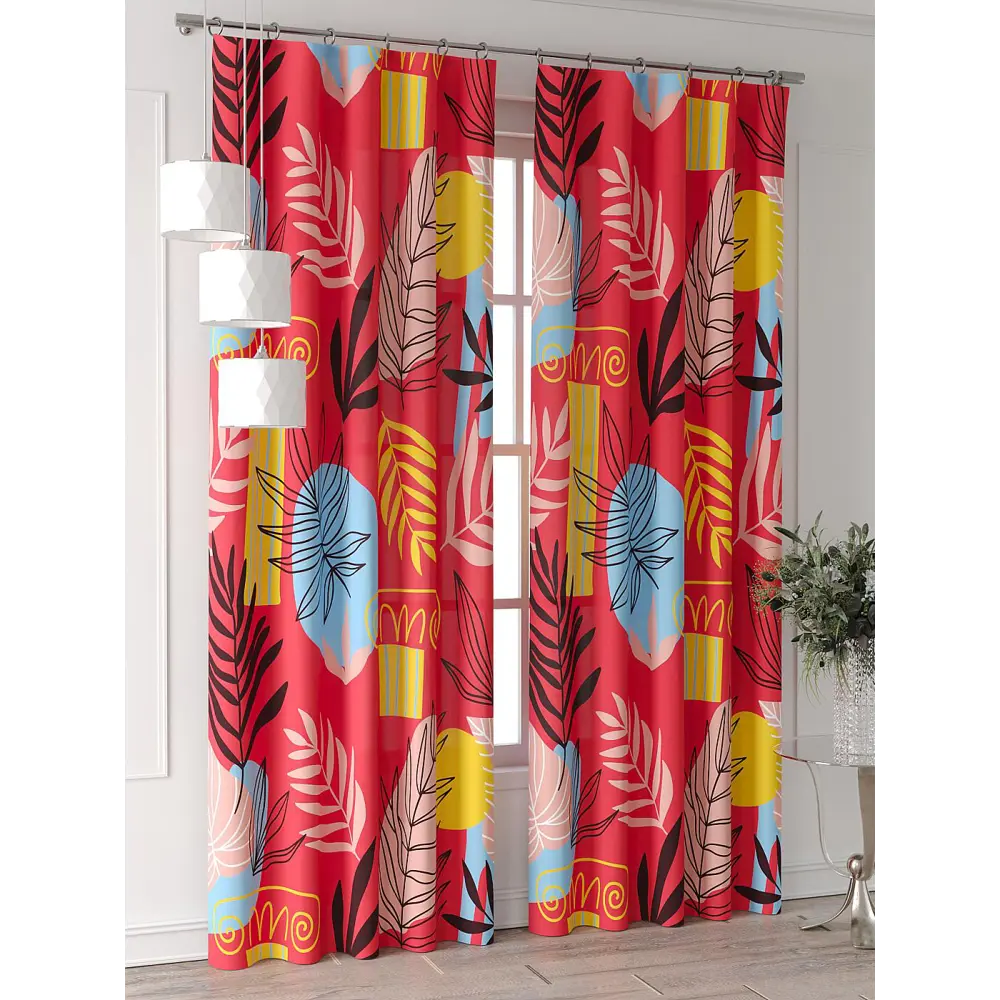 Фото 7 Комплект штор At home Базовая коллекция AT521977-250 на шторной ленте 250x150 см цвет бежевый