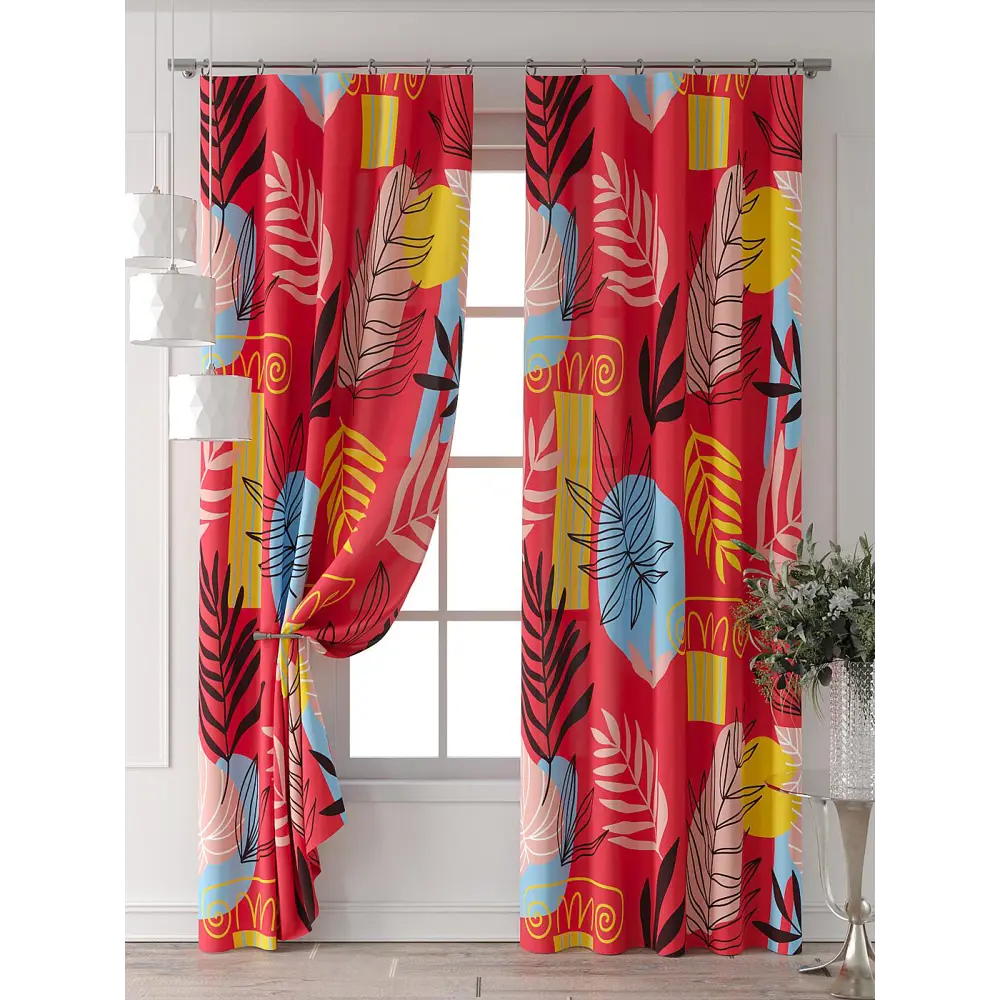 Фото 3 Комплект штор At home Базовая коллекция AT521977-250 на шторной ленте 250x150 см цвет бежевый