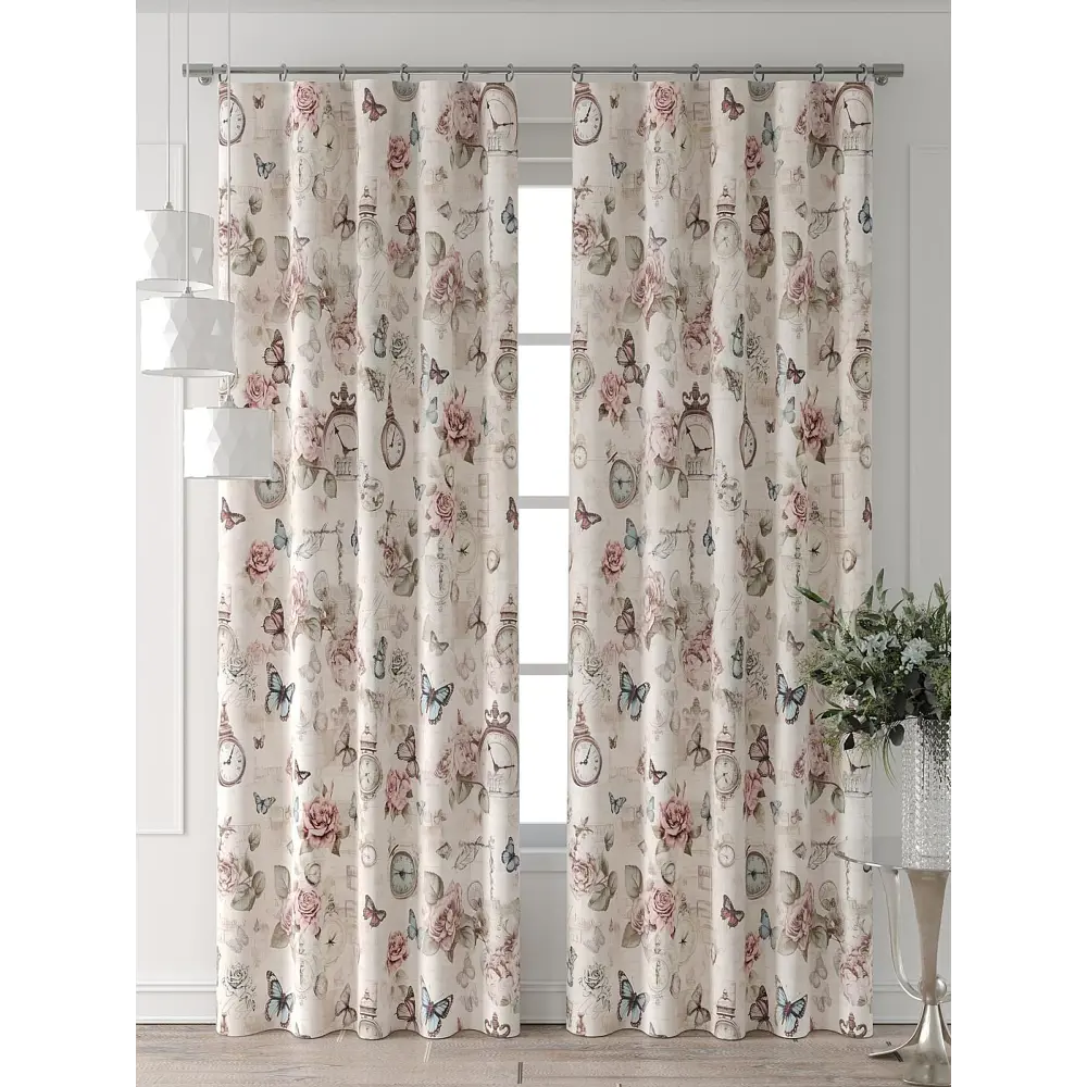 Фото 6 Комплект штор At home Базовая коллекция AT521501-250 на шторной ленте 250x150 см цвет бежевый